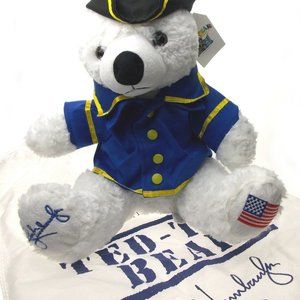 Rush Limbaugh Two If By Tea Ted Bear Plush Stuffed Teddy Flag Bag Colonial Hat